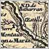 Cartes anciennes de Lestelle Bétharram - Carte générale des monts Pyrénées et parties des Royaumes de France