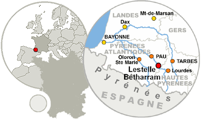 Situation de Lestelle Bétharram